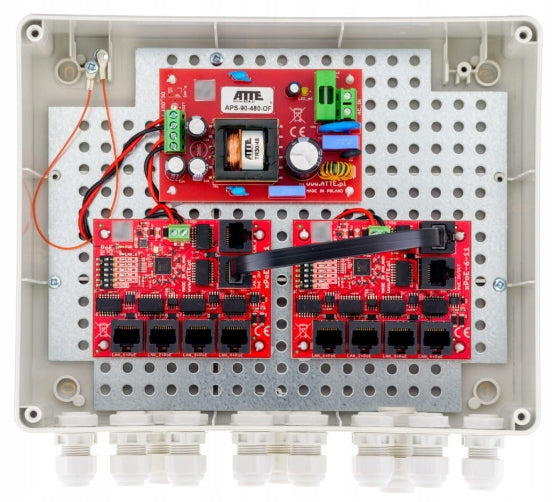 Set for 9 cameras IP switch PoE 9P+1UP IP-9-11-L2 ATTE