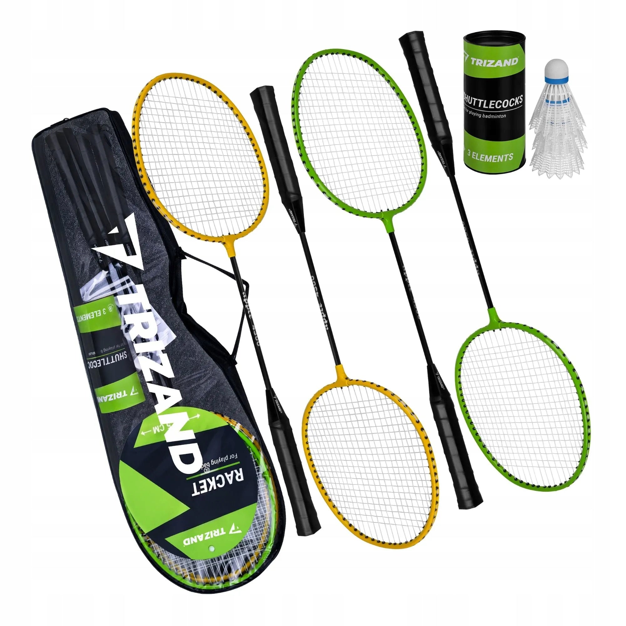 Set for Badminton Trizand 8 Elements Cover 3 Darts 4 Rackets