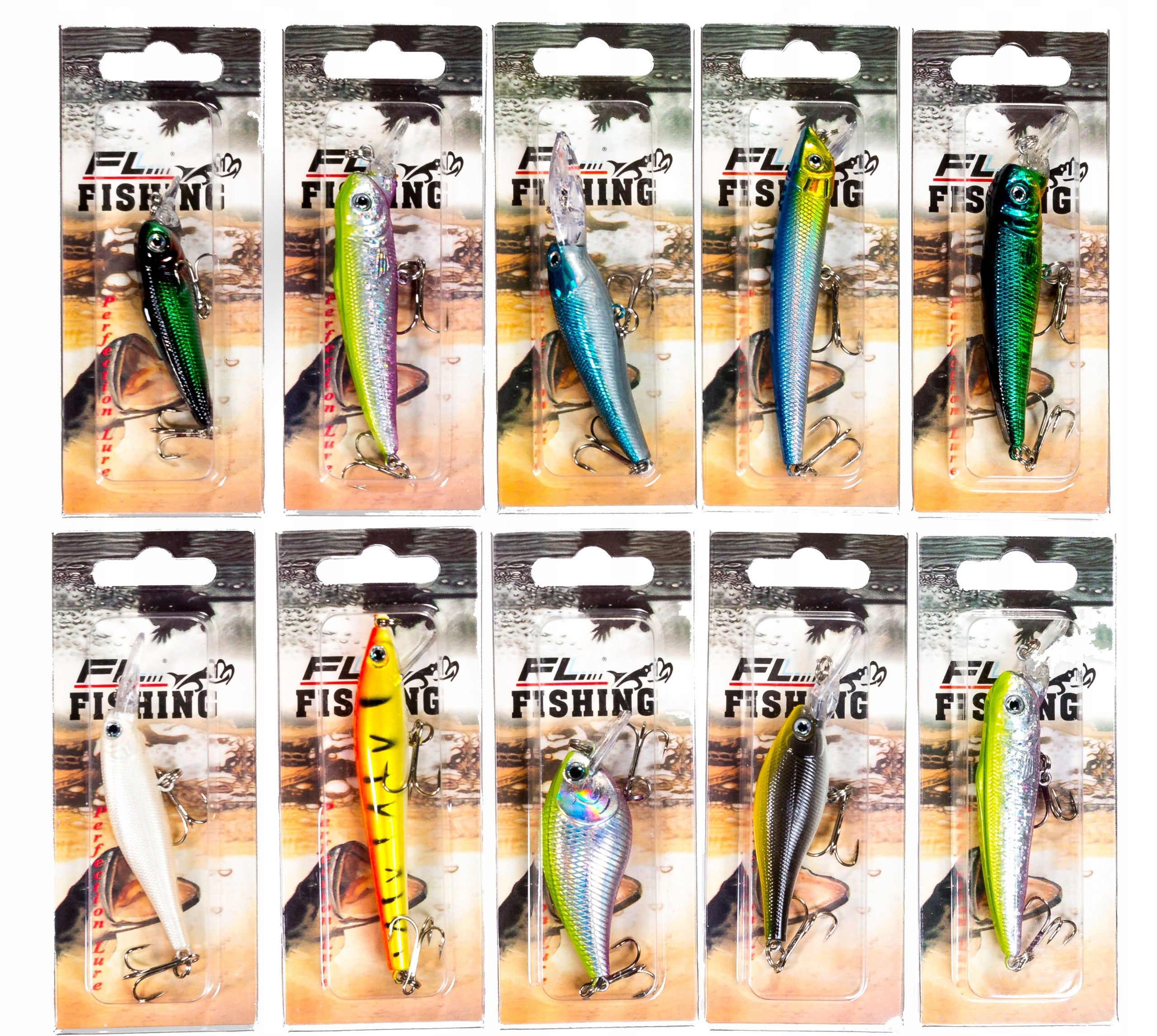 Set for Spinning Wobbler 10 pieces Perch Pike For zanders catfishes
