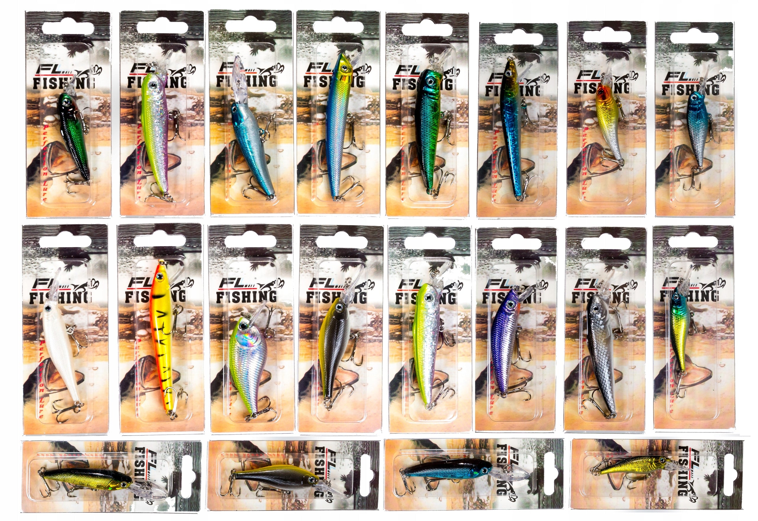 Set for Spinning Wobbler 10 pieces Perch Pike Number of pieces 10 pcs