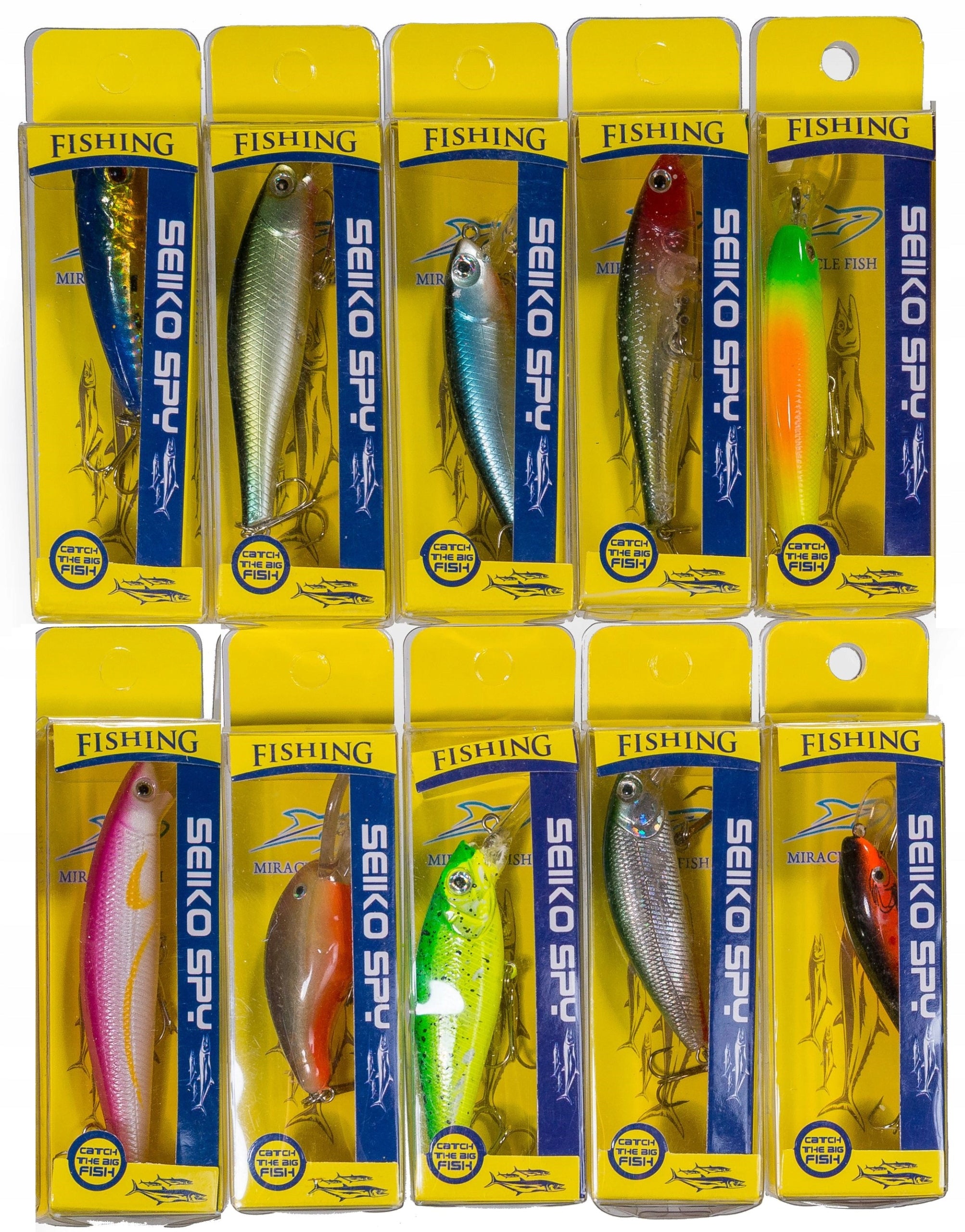 Set for Spinning Wobbler 10 pieces Perch Pike