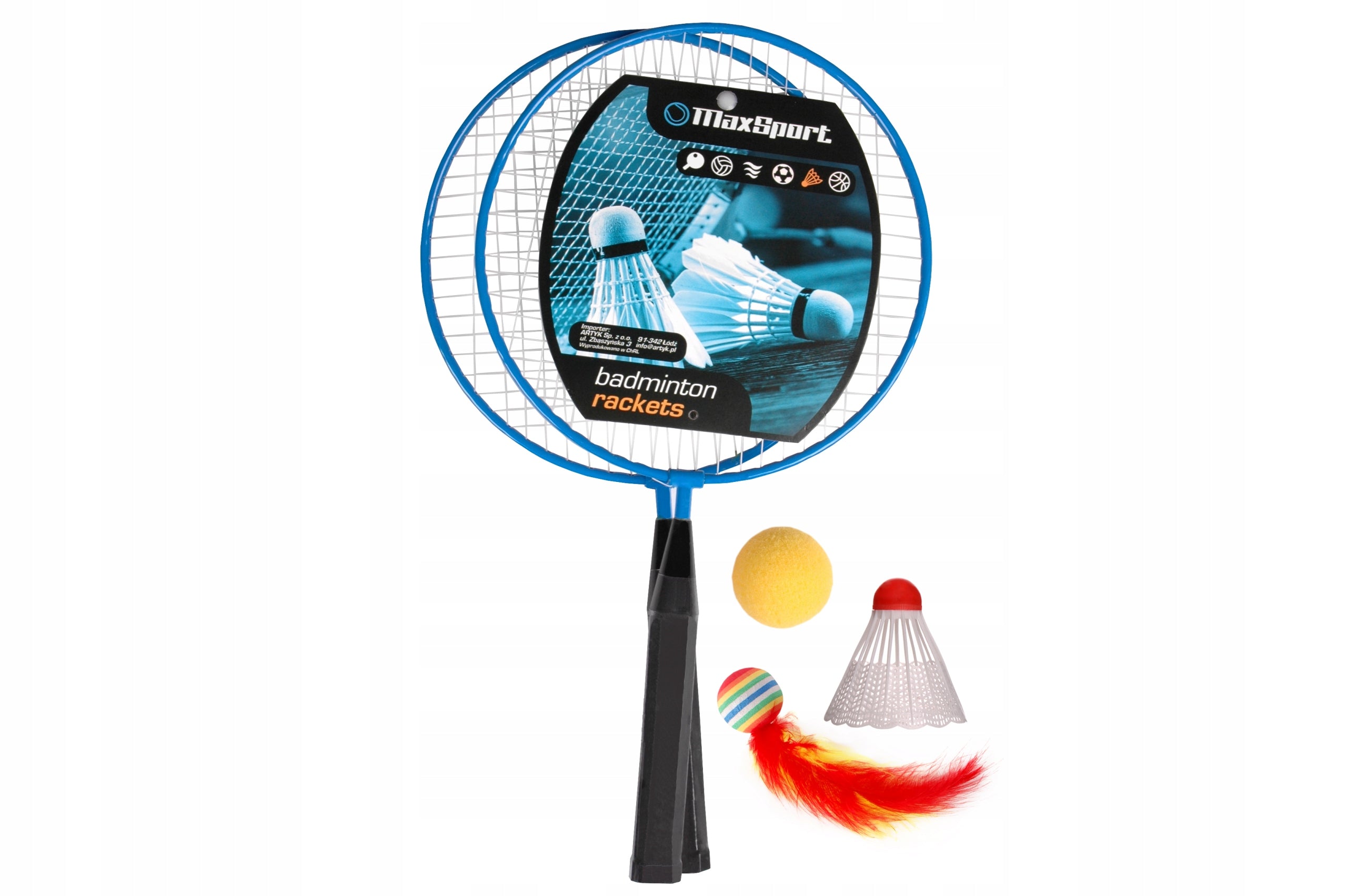 Set for badminton, badminton, paddles Brand Max Sport