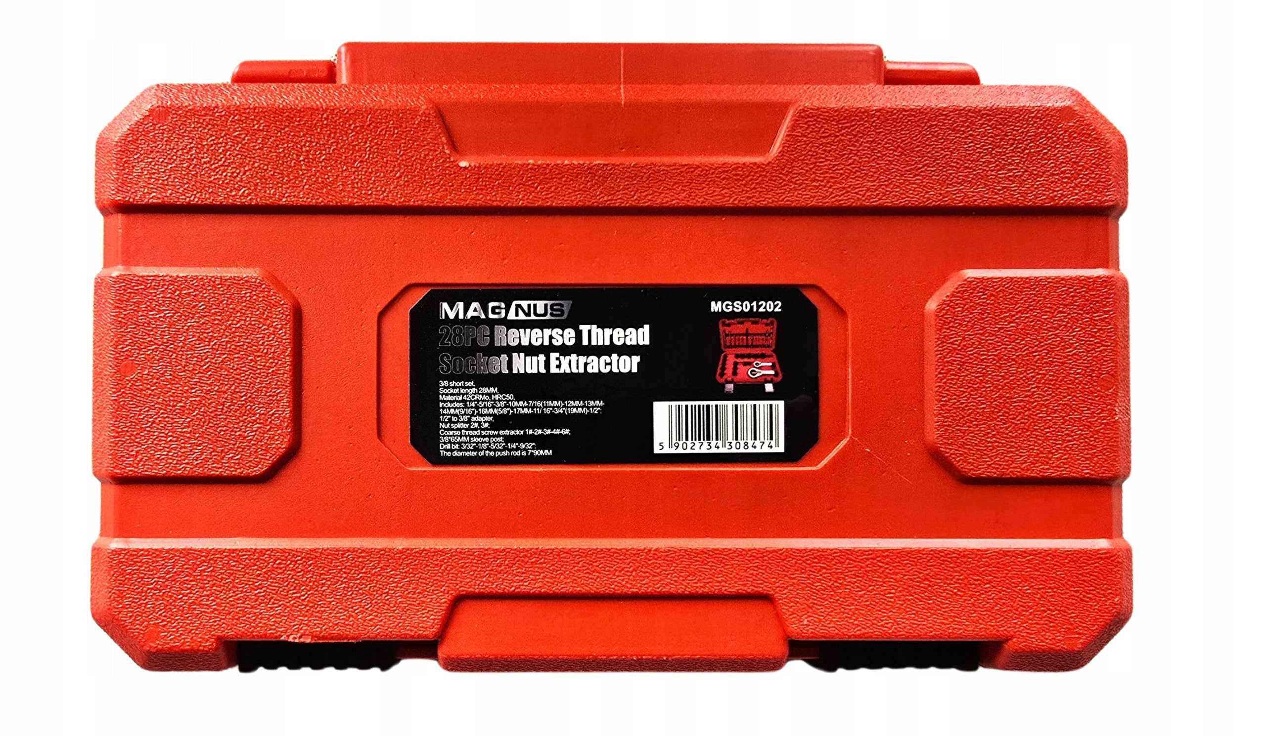 Set for broken pins, forged nuts, cutters 28 elements EAN (GTIN) 5902734308474