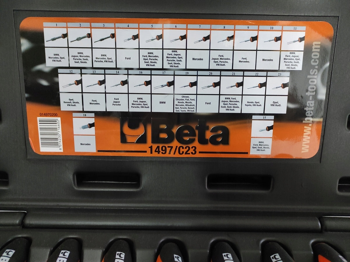 Set for car plugs Beta 1497/C23 Manufacturer code 1497/c23