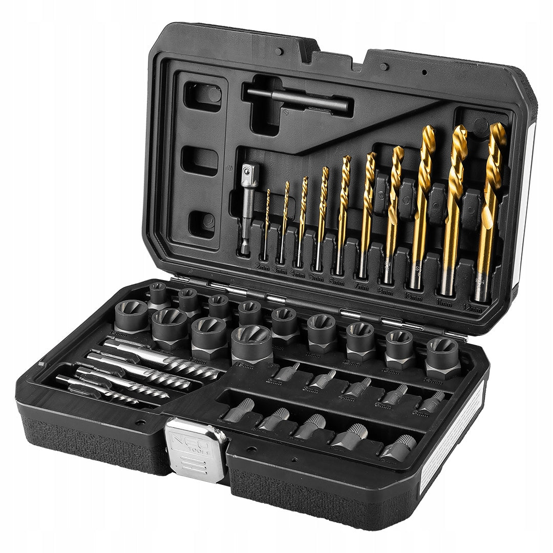 Set for damaged screws with drills and unscrewers 40 elements NEO 11-923 EAN (GTIN) 5906692015450