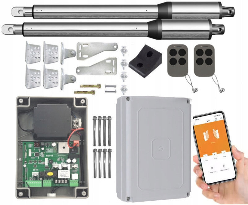 Set for double-leaf gate DE250WiFi 2x2,5m 400kg Wi-Fi 2xPilot