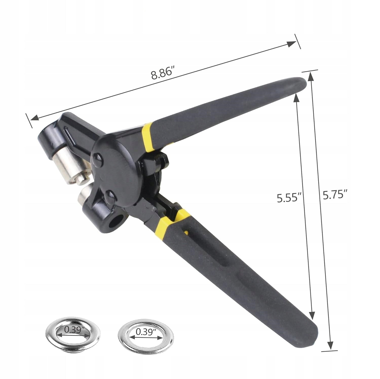 Set for grommets ZONGLAN 3/8 pliers + 500 eyelets Manufacturer code 727380610925