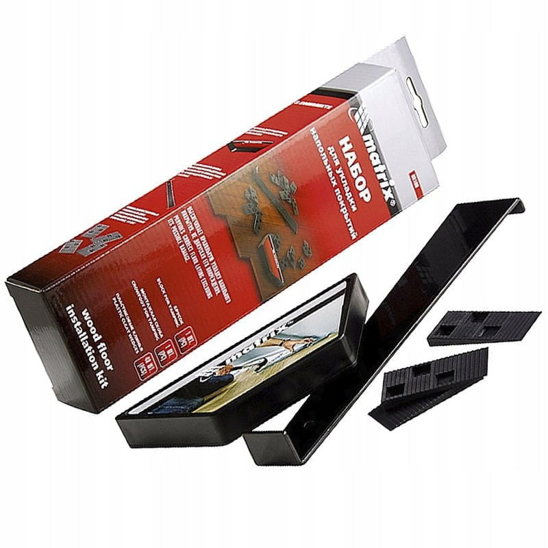 Set for installation of click vinyl laminate or lamella parquet