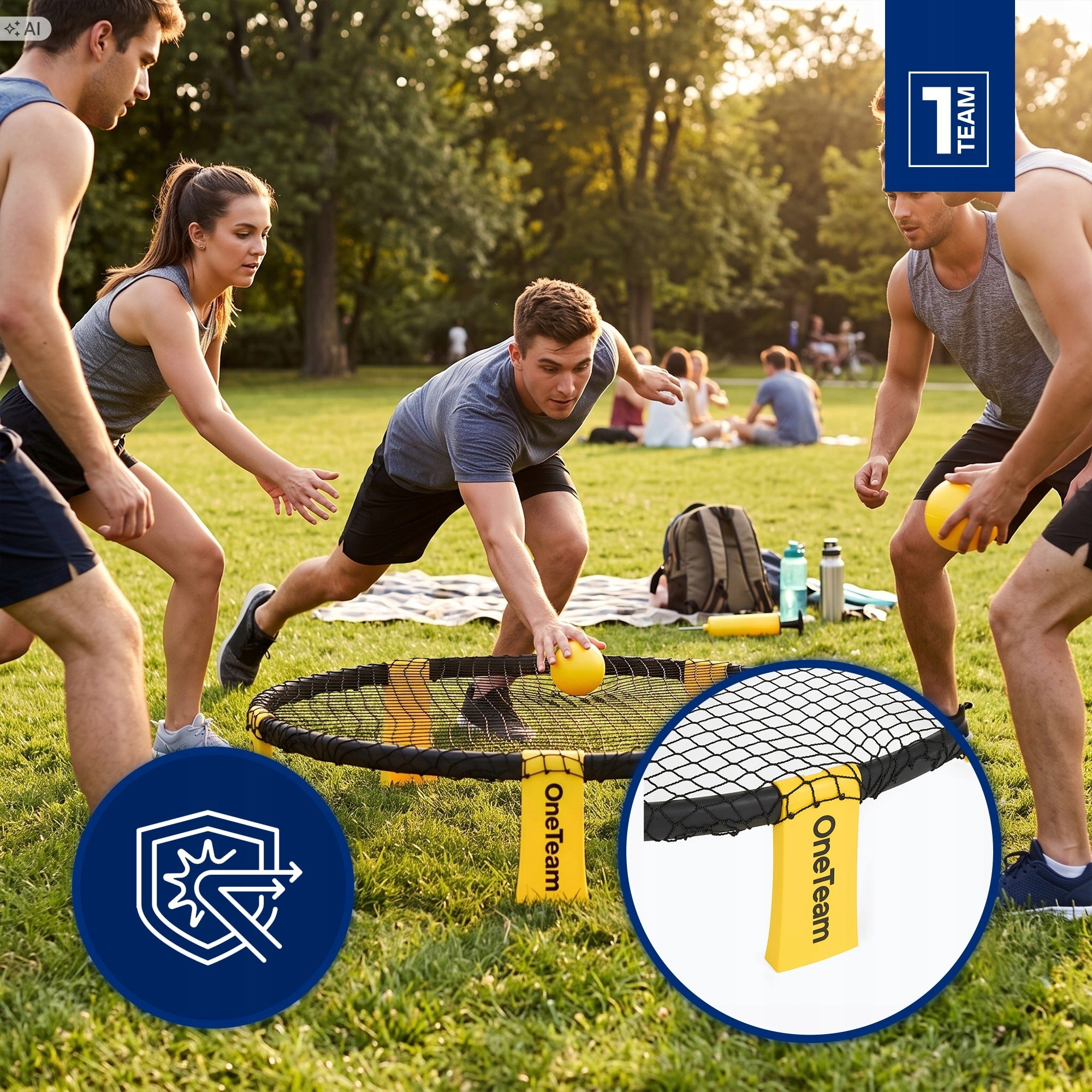 Set for playing smash ball set OTMS black FOR OUTDOOR PLAY Brand OneTeam
