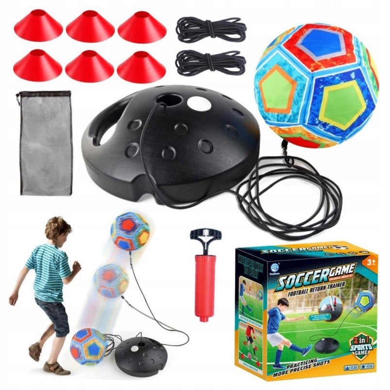 Set for training ball on a string