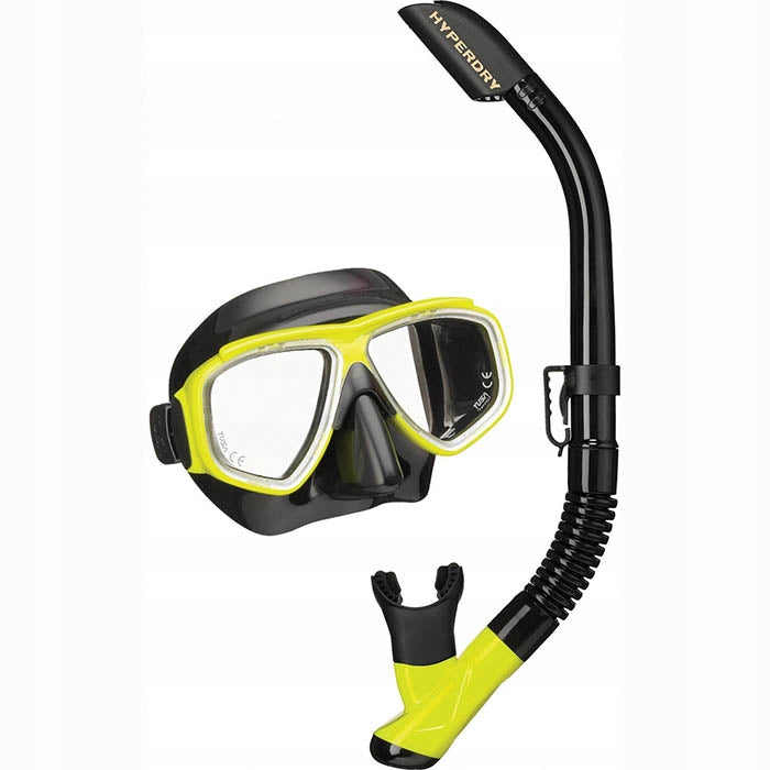 Set mask with snorkel TUSA SPLENDIVE black silicone-black frame Packaging status original