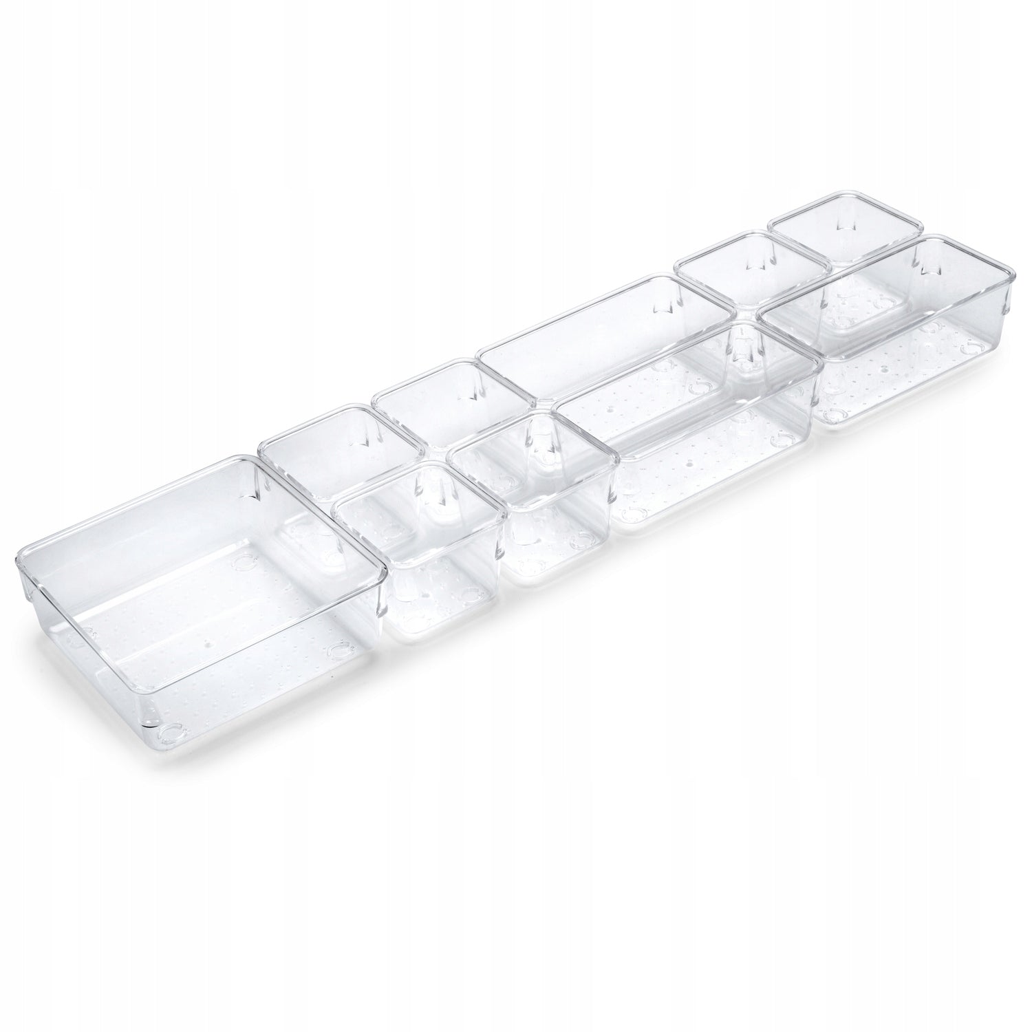 Set of 10 Clear Drawer Containers Cube Modular Organizer EAN (GTIN) 8432393320342