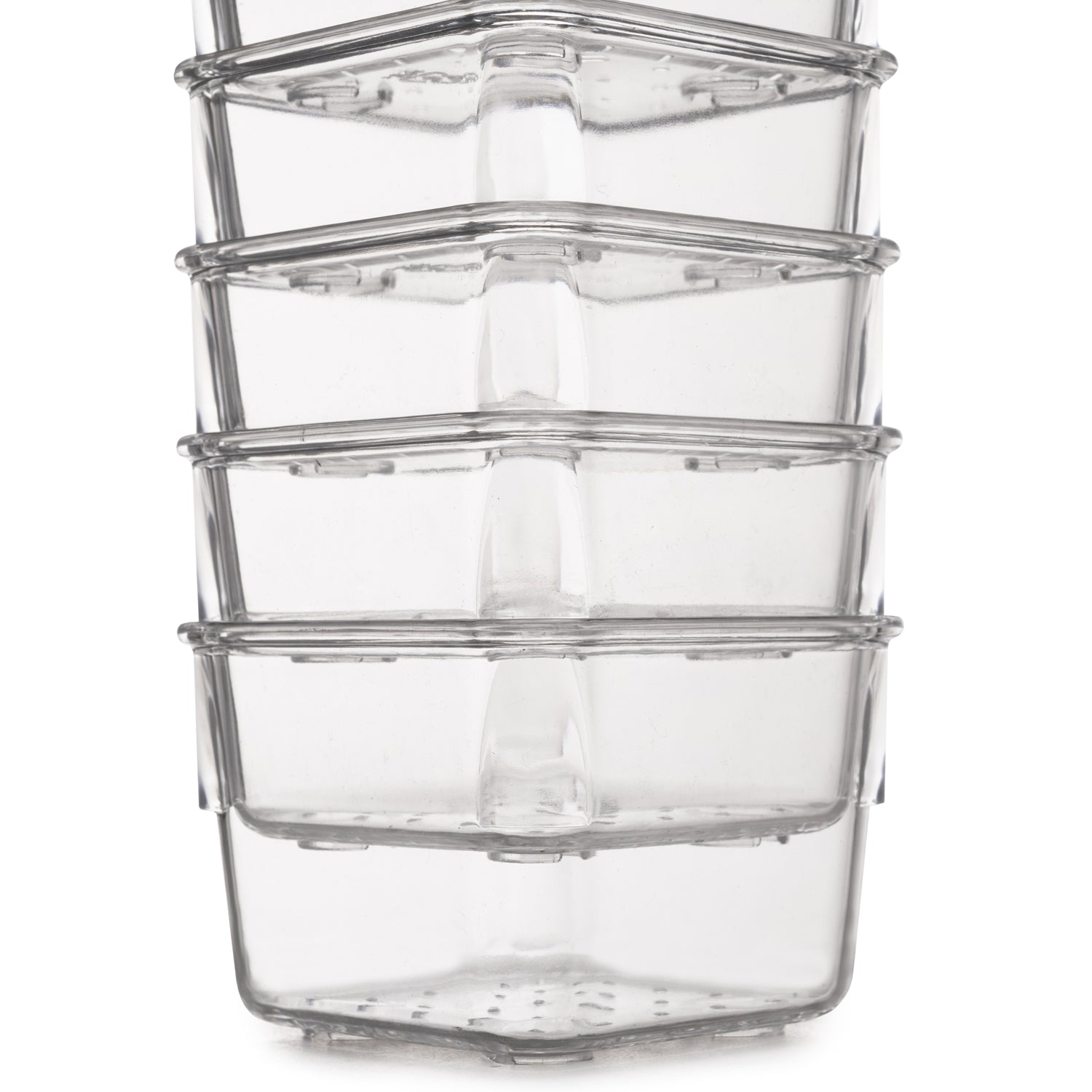 Set of 10 Clear Drawer Containers Cube Modular Organizer Number of pieces 10 pcs