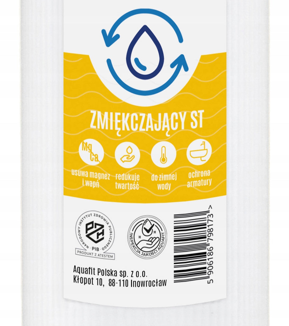 Set of 10" Water Filter Cartridges for Whole House 3 Degrees of Filtration AQUAFIT Manufacturer code 01100000001