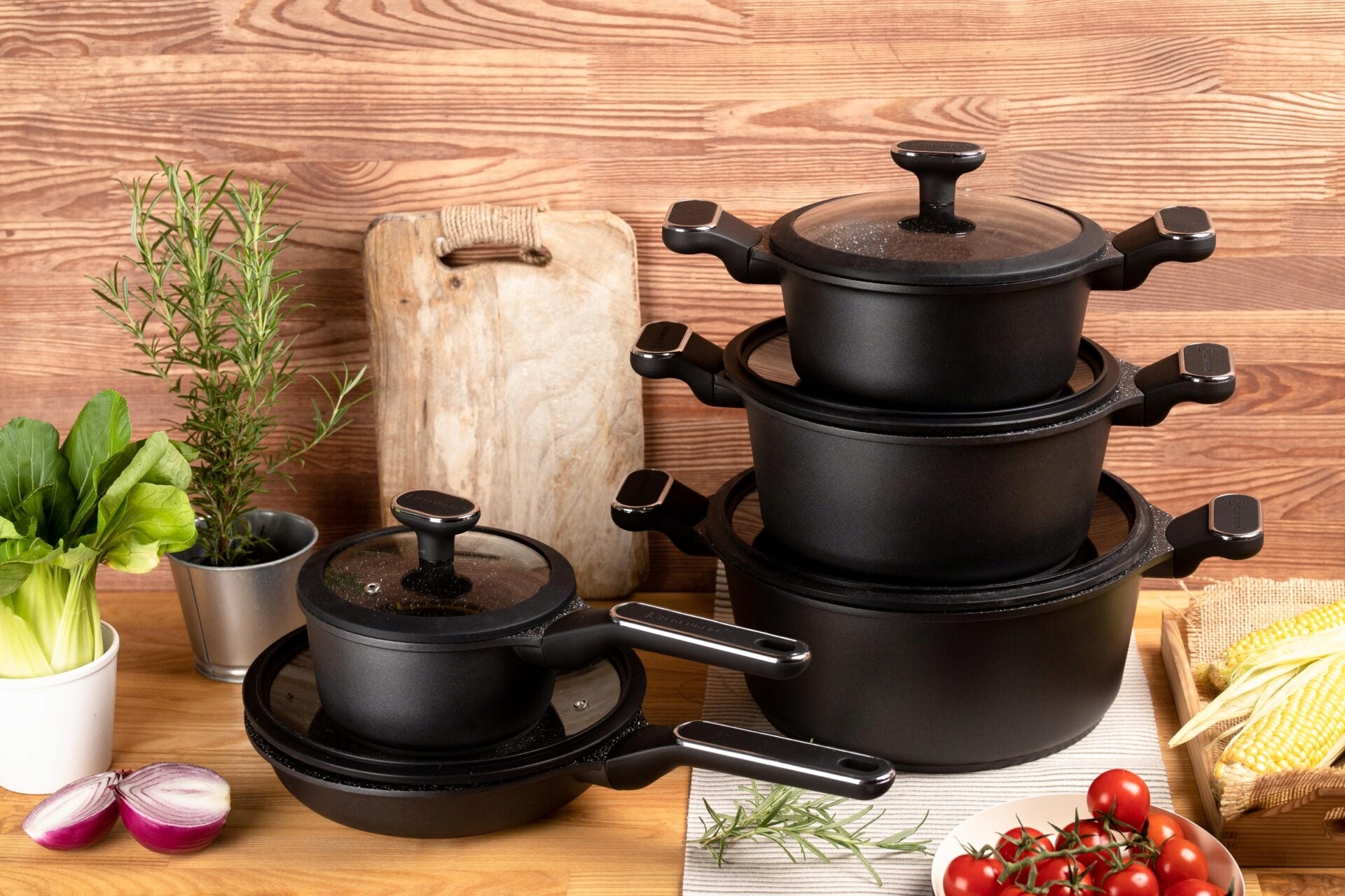 Set of 10 aluminium pots Edenberg EB 5631 Manufacturer code EB 5631