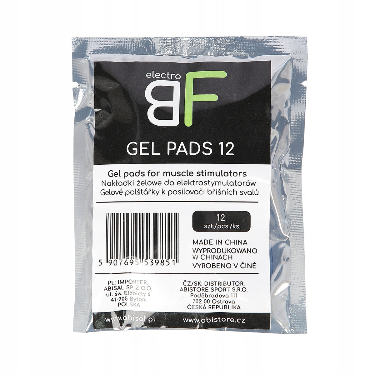Set of 12 Gel Overlays for EMS Electrostimulator HMS ABS Master Model GEL PADS 12