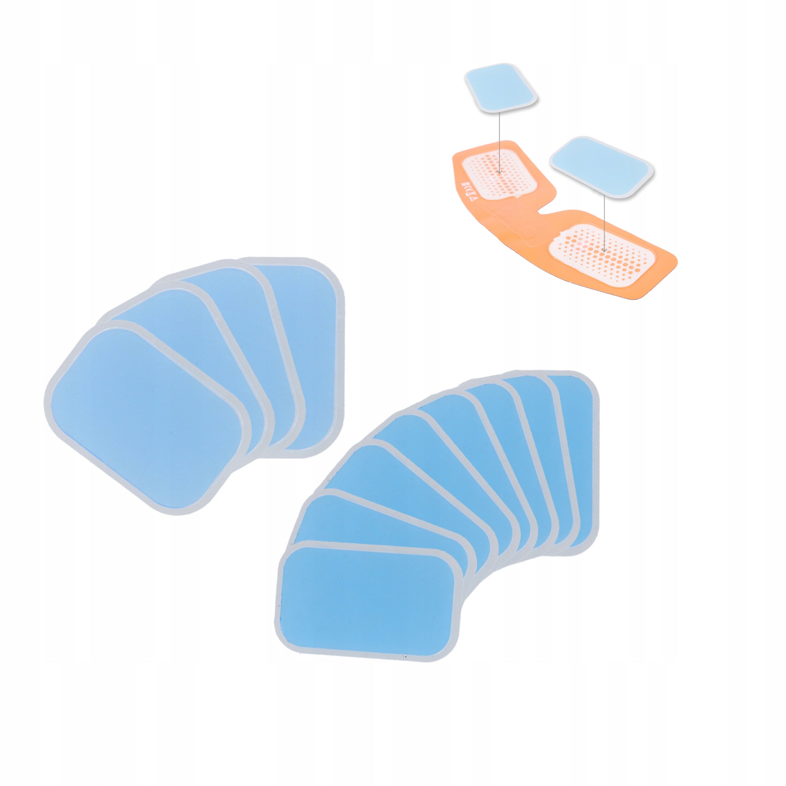 Set of 12 Gel Overlays for EMS Electrostimulator HMS ABS Master