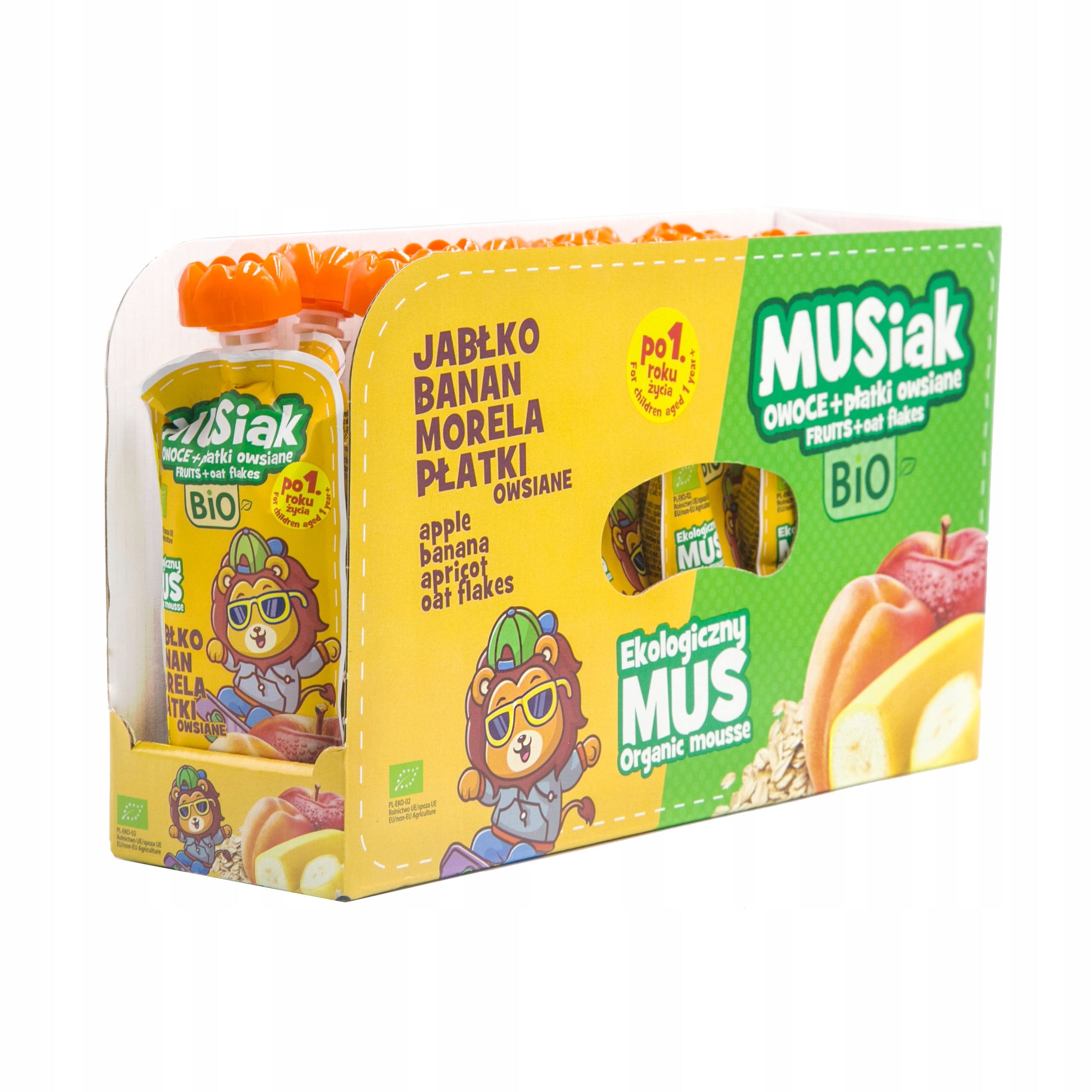 Set of 13 pieces-Mus apple, banana, apricot + oatmeal BIO Manufacturer code 5901088135675