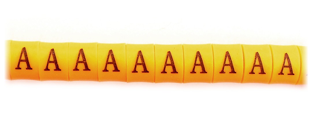 Set of 1300 letter markers for wires Manufacturer code NAR000786