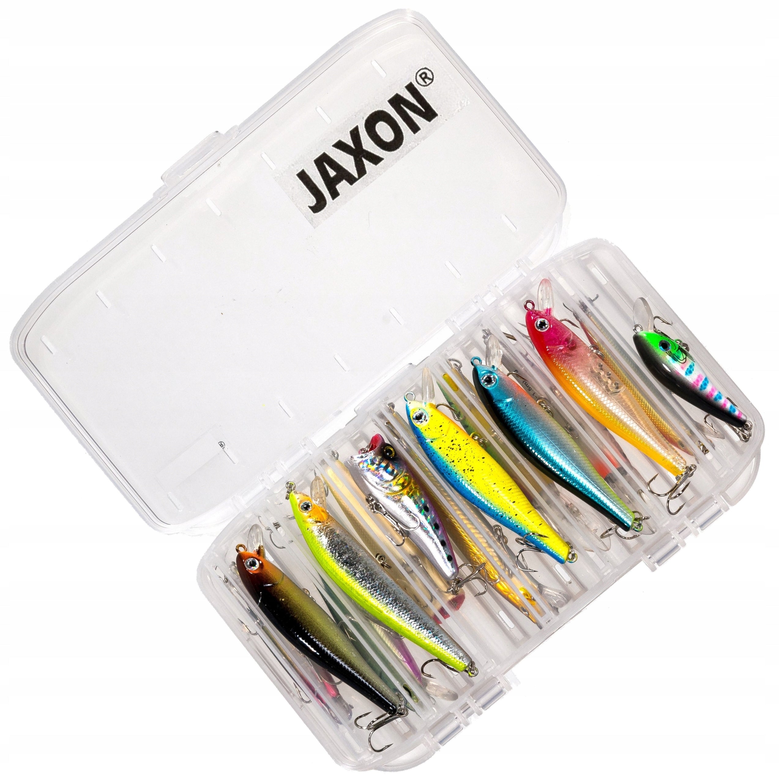 Set of 14 x Spinning Wobbler Box Jaxon Perch