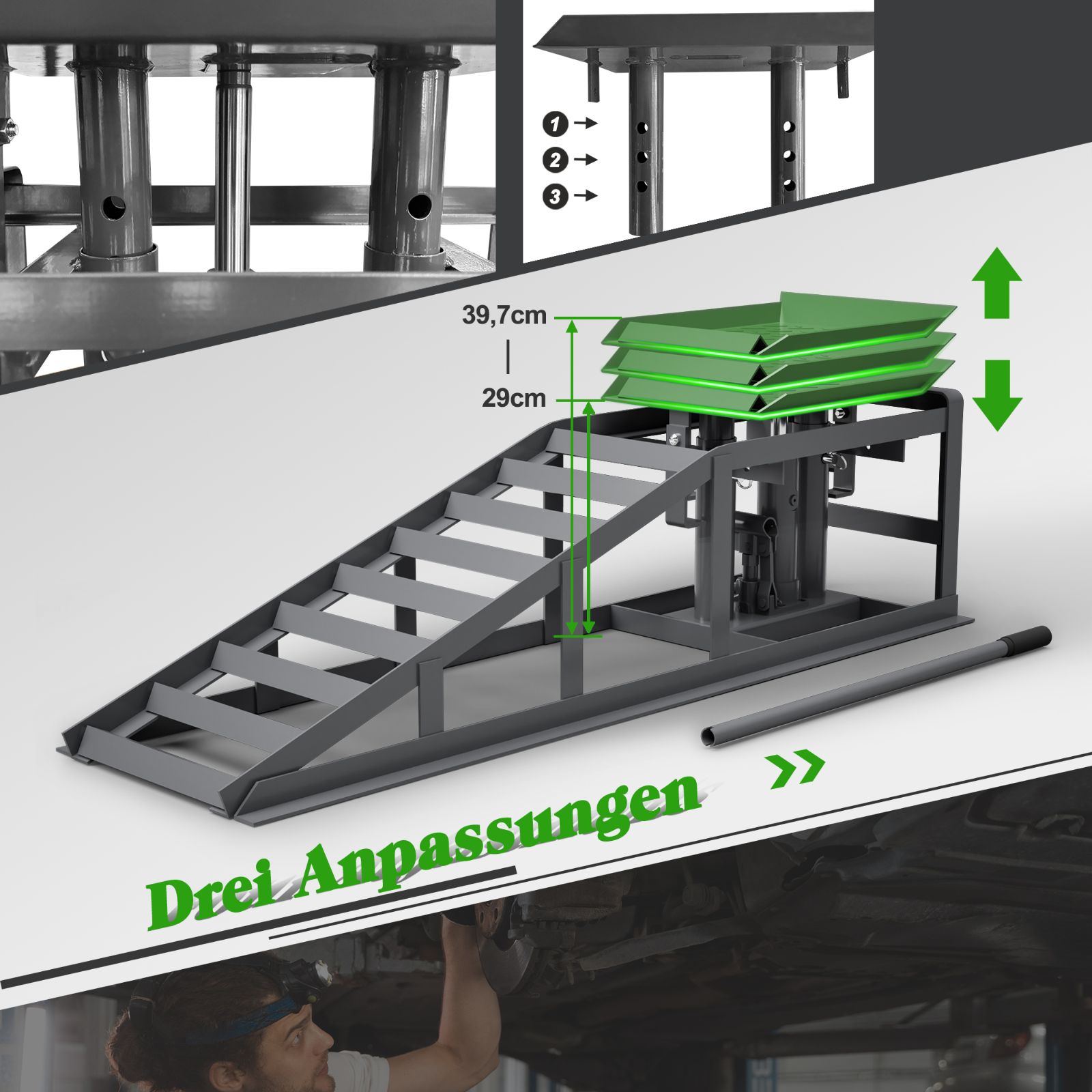 Set of 2 Car Overruns Adjustable Lift Brand no brand