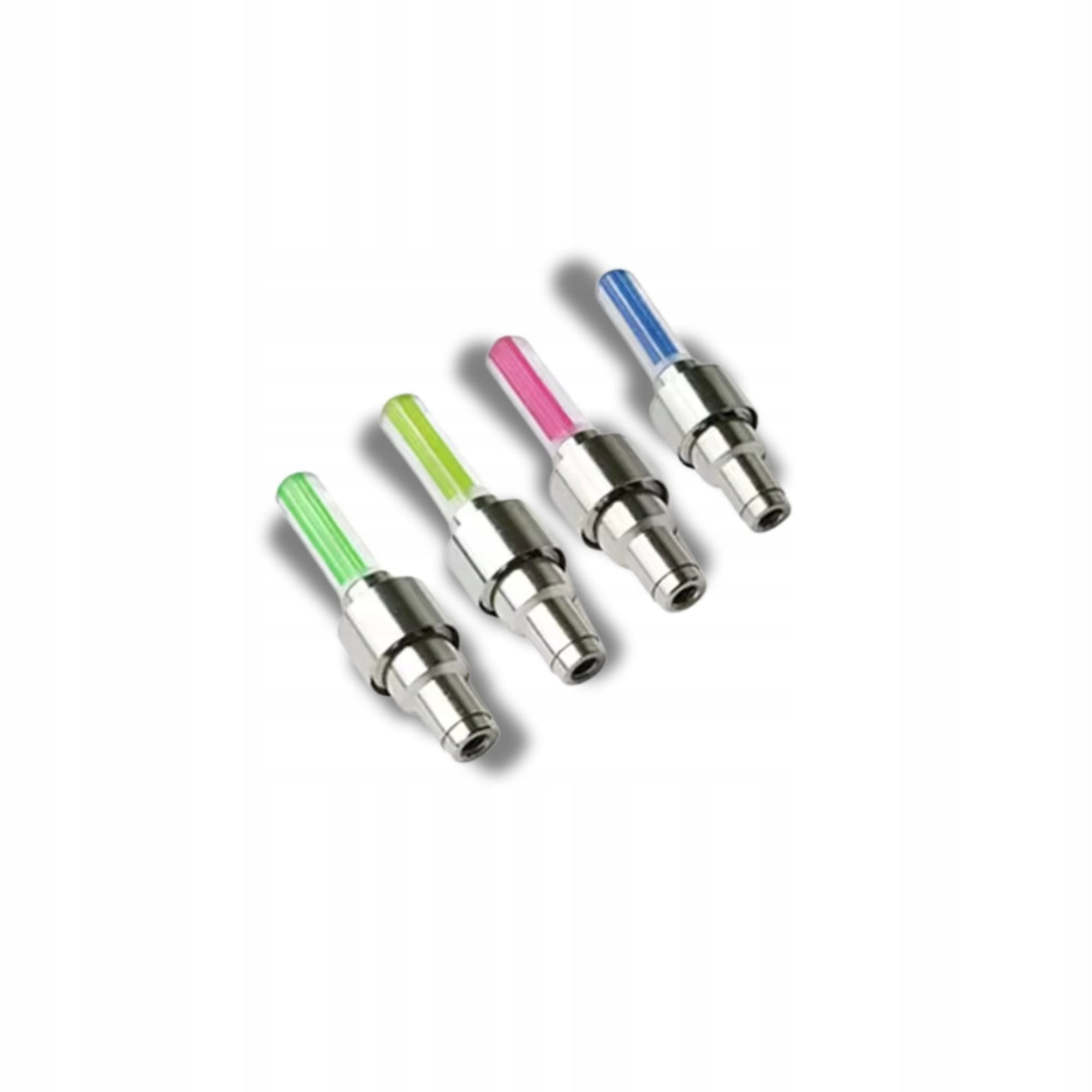 Set of 2 LED Lights for Bicycle and Car Tube Valve Brand DSJ
