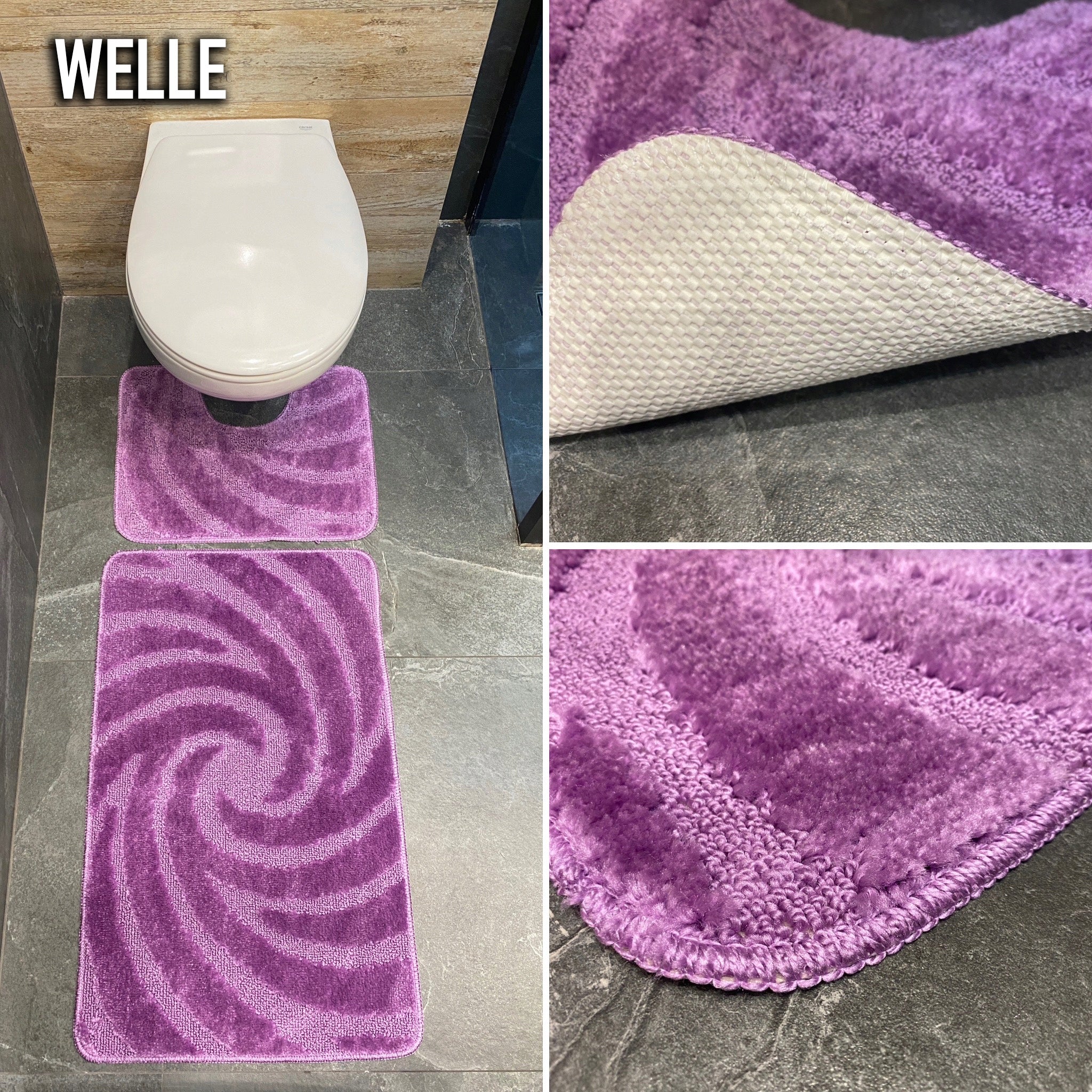 Set of 2-Piece Bathroom Rugs Fashion Manufacturer code Dywaniki łazienkowe