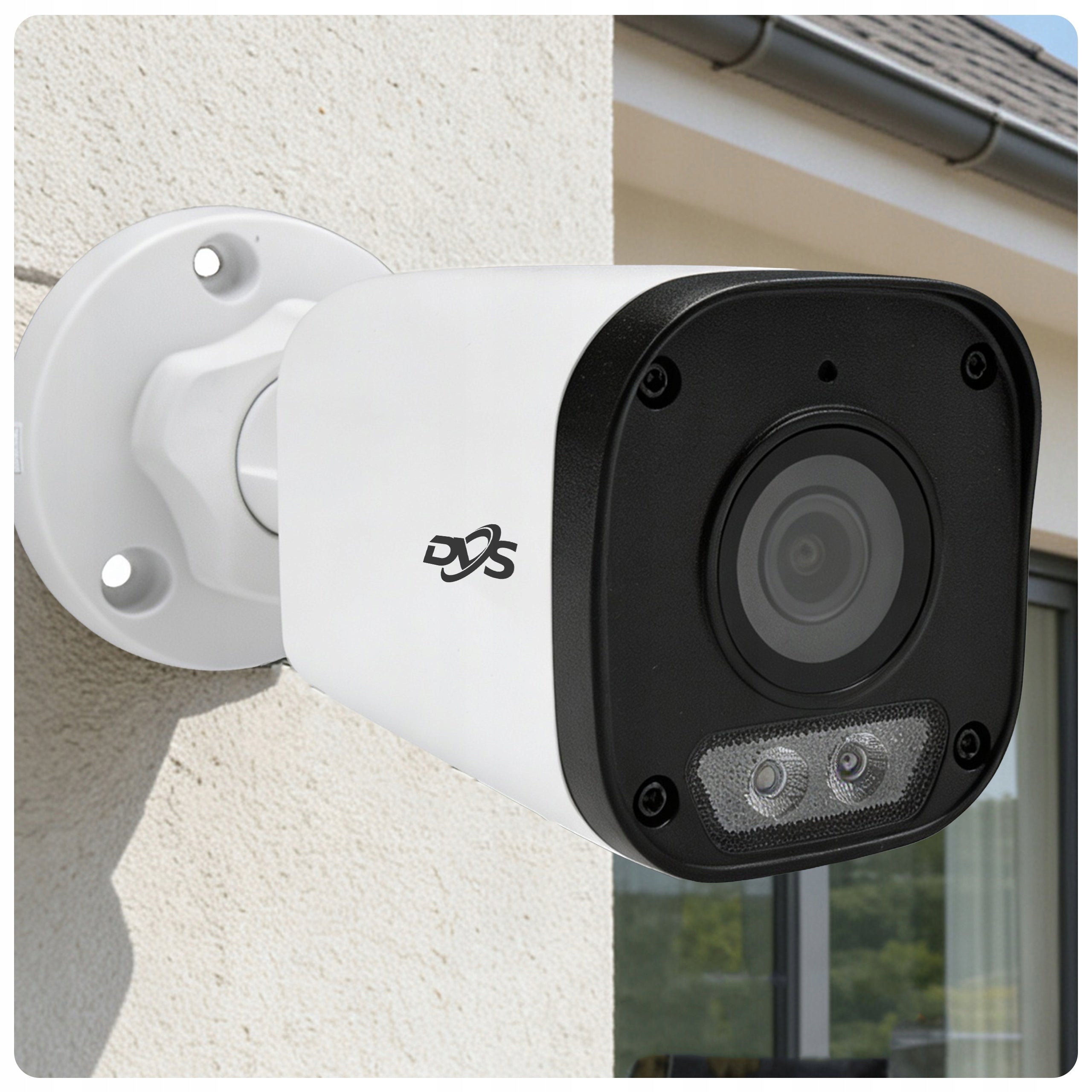 Set of 2 PoE IP Cameras 8Mpx 4K Dual Light LED Tube Remote Viewing For Home Packaging status original