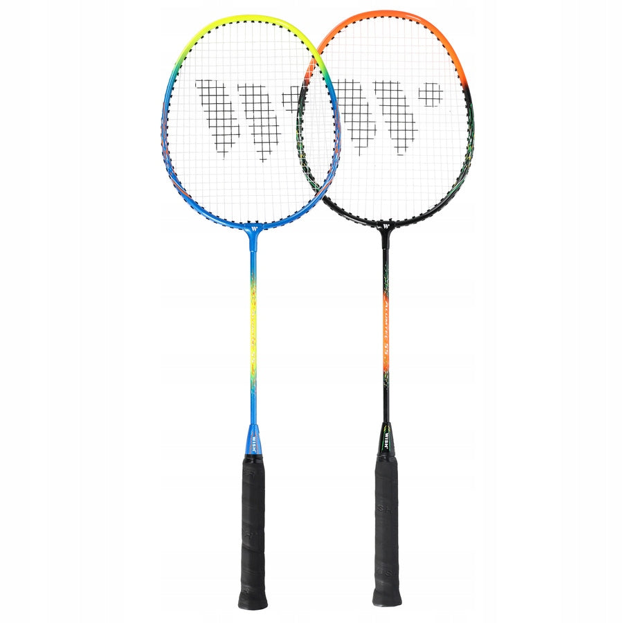 Set of 2 Recreational Rockets in Badminton + 3 Darts in Cover WISH Brand Wish