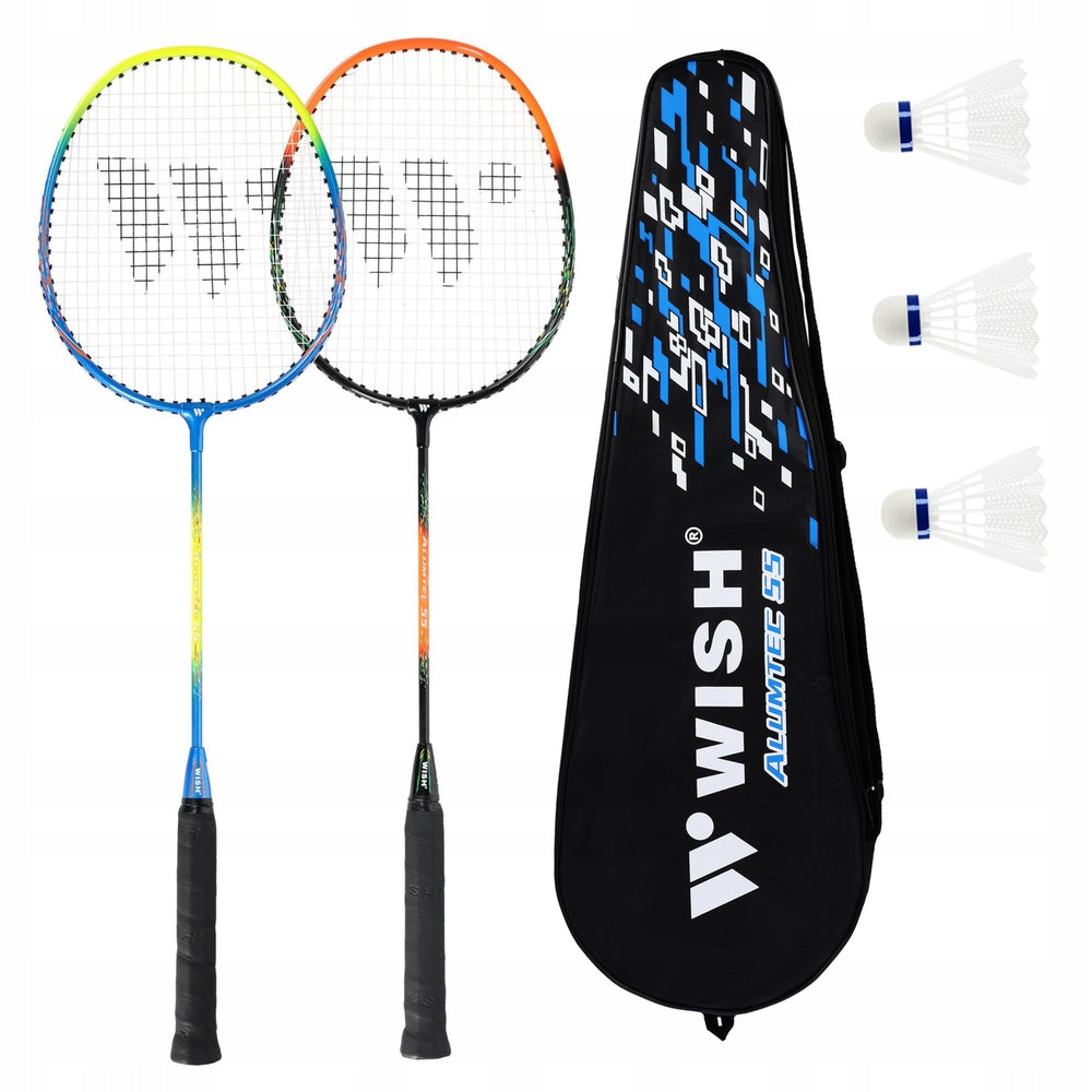 Set of 2 Recreational Rockets in Badminton + 3 Darts in Cover WISH