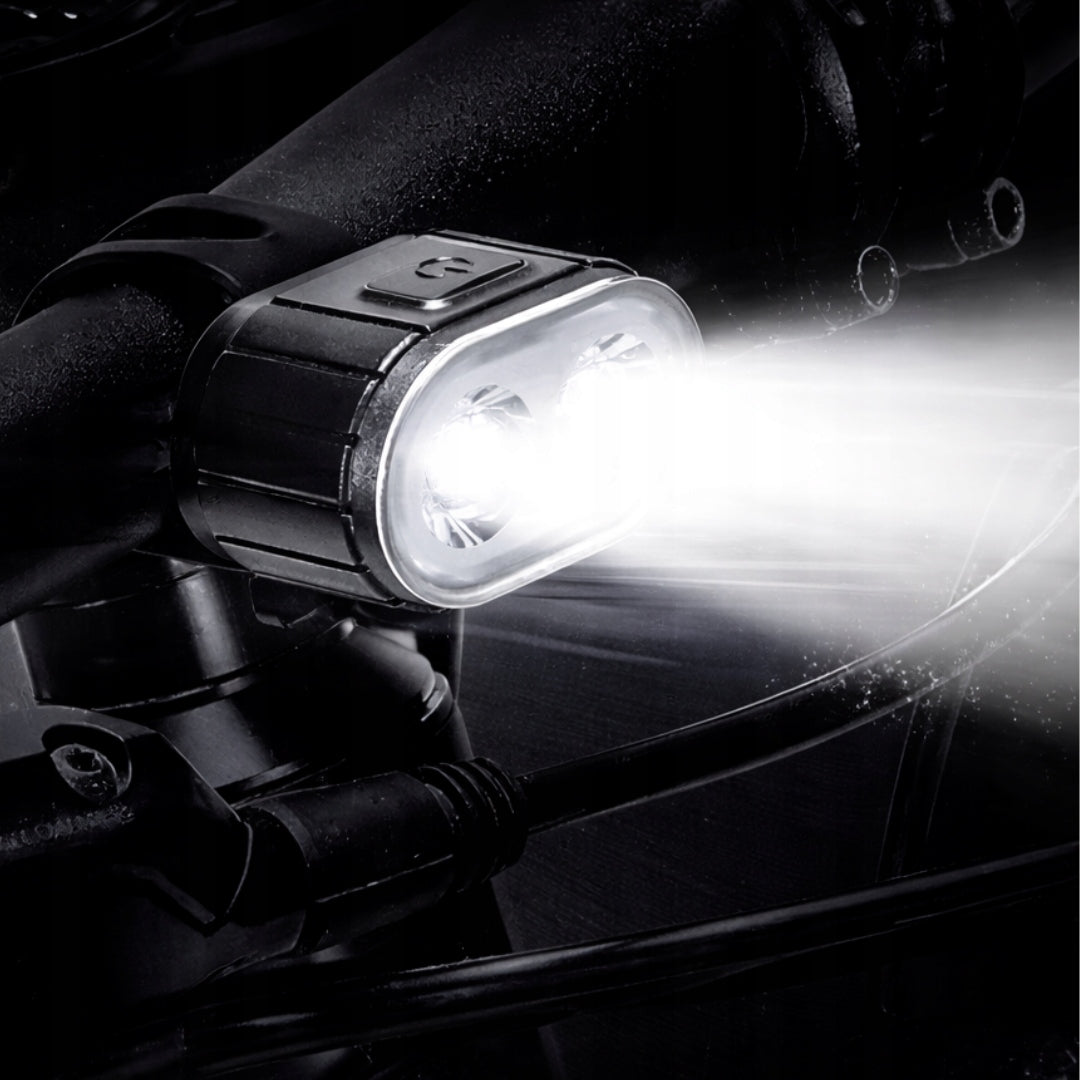 Set of 2 powerful LED bicycle lights front and rear set of USB lights Packaging status original