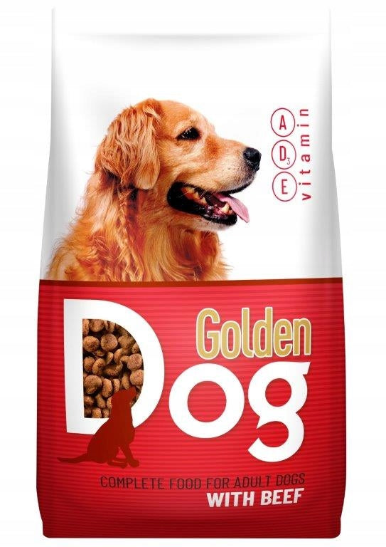 Set of 2 x 10 kg Golden Dog with Beef Economical Dog Food Brand Golden Dog