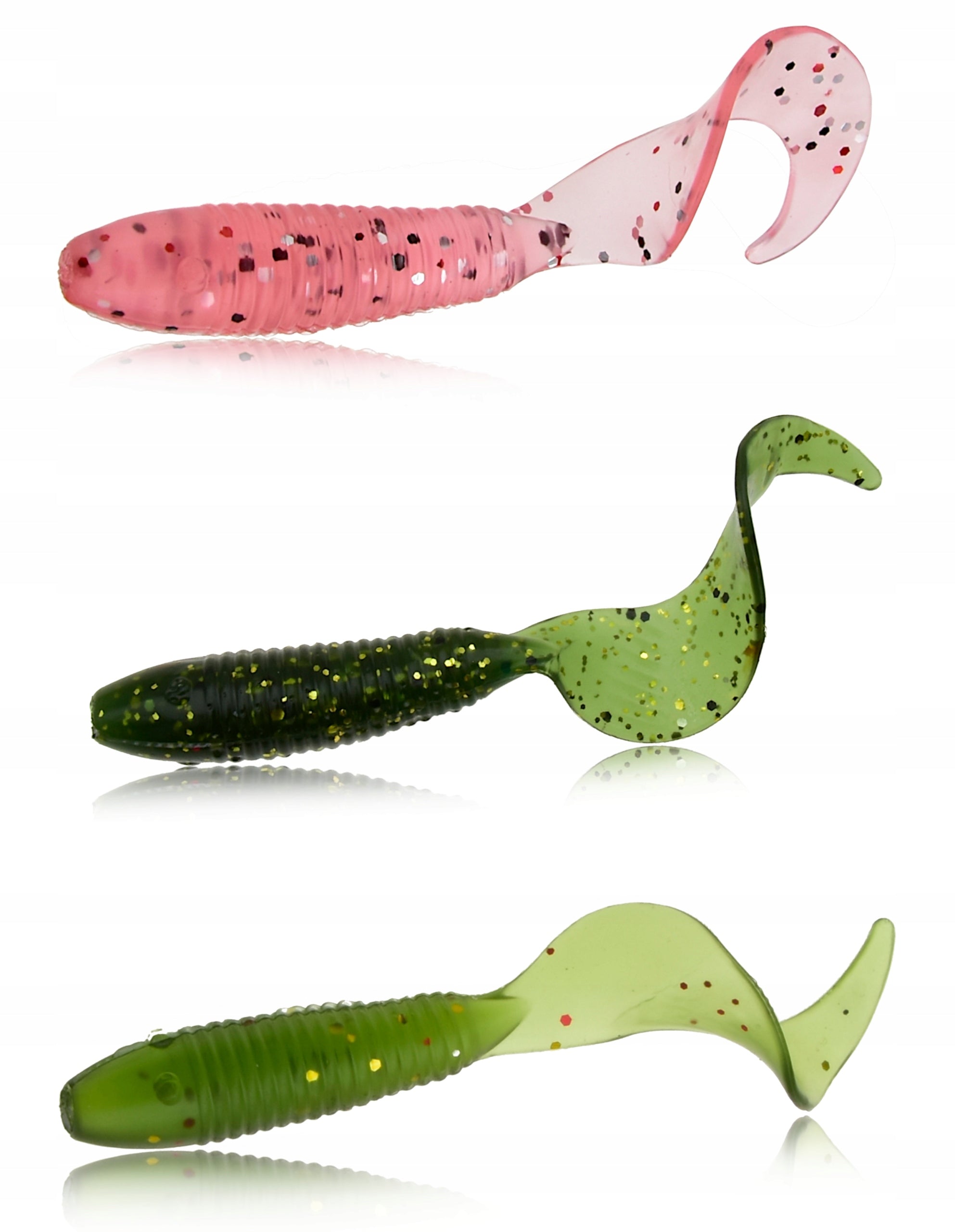 Set of 20 pieces Rubber Twister 10 x 10 cm and 10 x 7 cm artificial lure Manufacturer code TWISTER 325 - zestaw przynęt 20 szt.