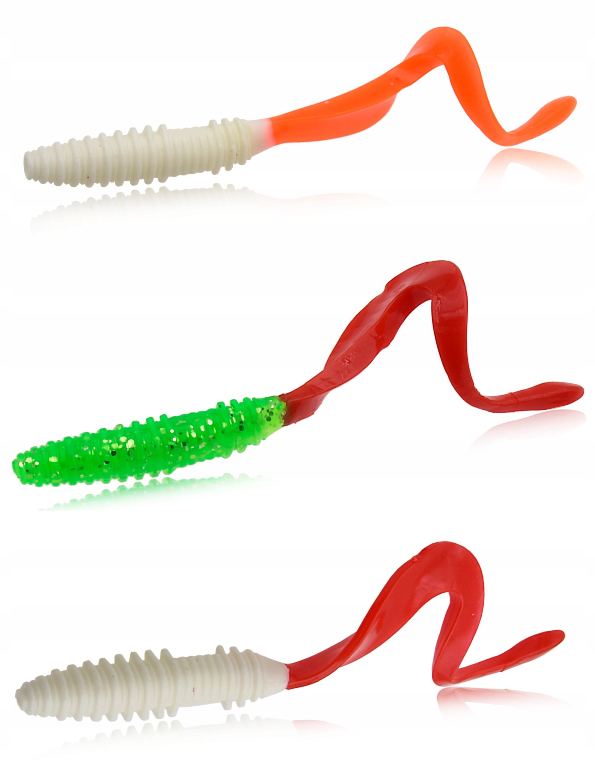 Set of 20 pieces Rubber Twister 10 x 10 cm and 10 x 7 cm artificial lure Manufacturer's color name 325