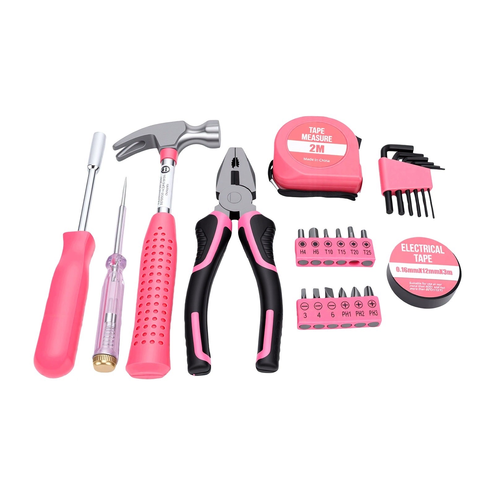 Set of 24 Mini Tool Set with Non-Slip Handle Pink 9X Manufacturer code AG260812023169