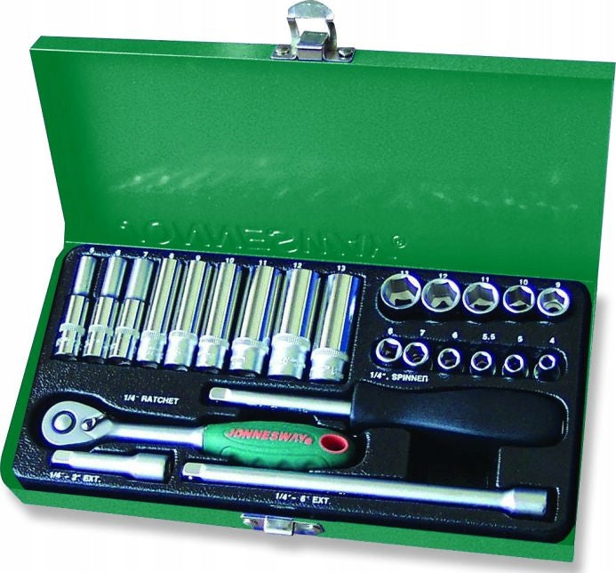 Set of 25 tools 1/4'' S04H2125S Jonnesway EAN (GTIN) 4719152121254