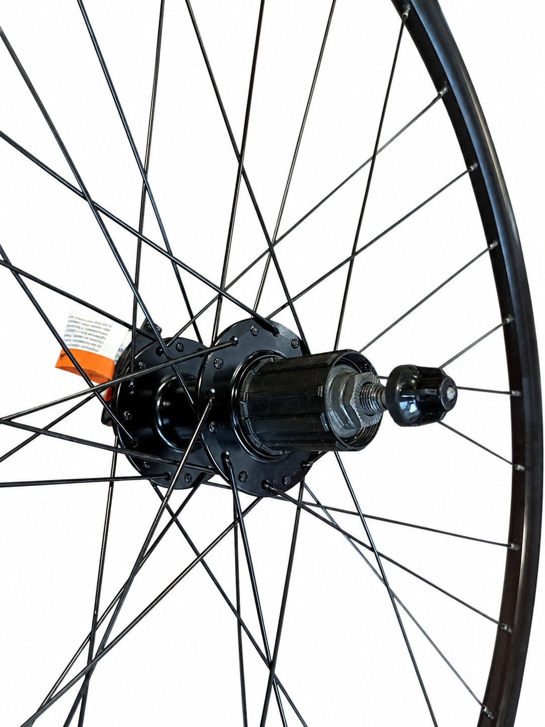 Set of 28" wheels for cassette 8-9-10 disc 6 screws J19 32H black Manufacturer code KOLA28-J19-6S-KAS-32H