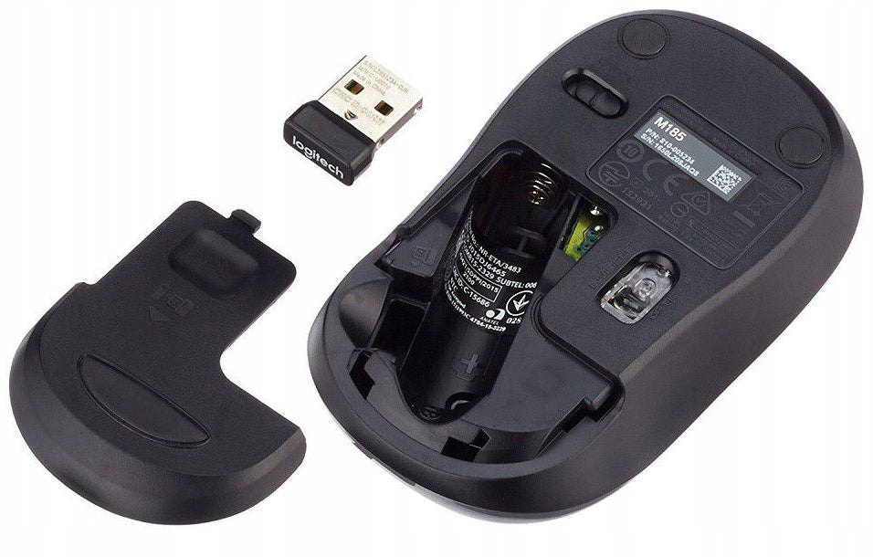 Set of 2PCS - Wireless mouse Logitech M185 optical - FOR OFFICE - PRO Manufacturer code 910-002238