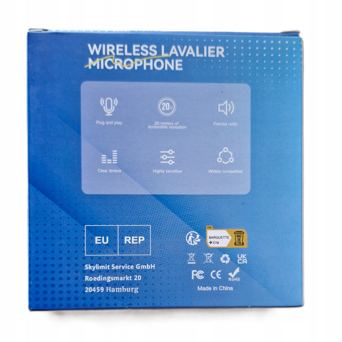 Set of 2X IPHONE WIRELESS MICROPHONE + spare erasers Packaging status original