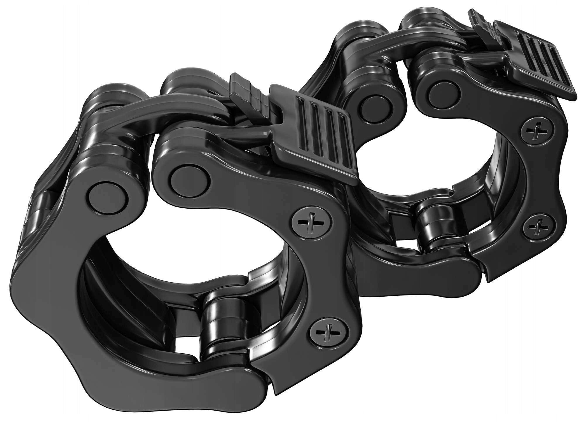 Set of 2pcs 50mm barbell clamps Olympic neck plastic dumbbells Kind straight