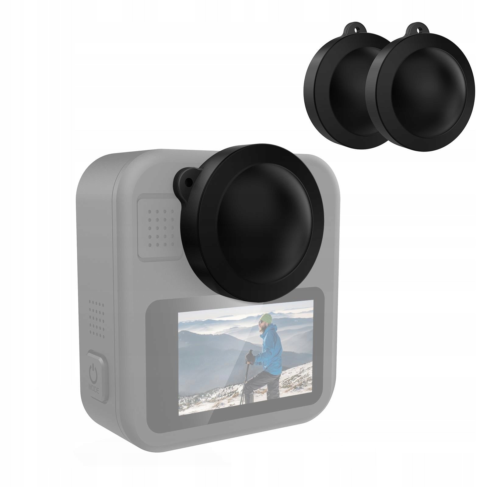 Set of 2x protective cap lens cover for GoPro Max 2 MAX2