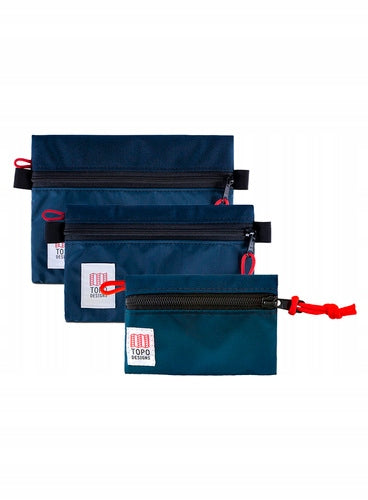 Set of 3 Topo Designs Accessory Bags - navy / navy