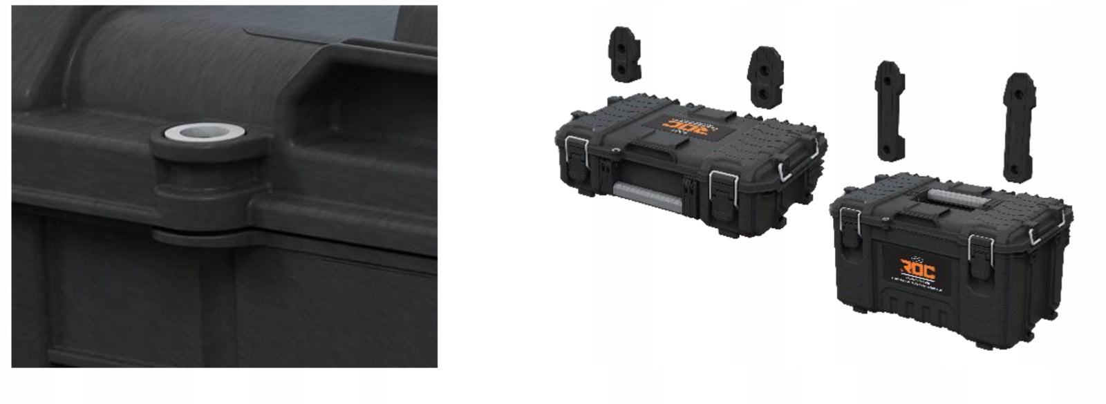Set of 3 boxes Keter ROC PRO GEAR 2.0 Product width 47.8 cm