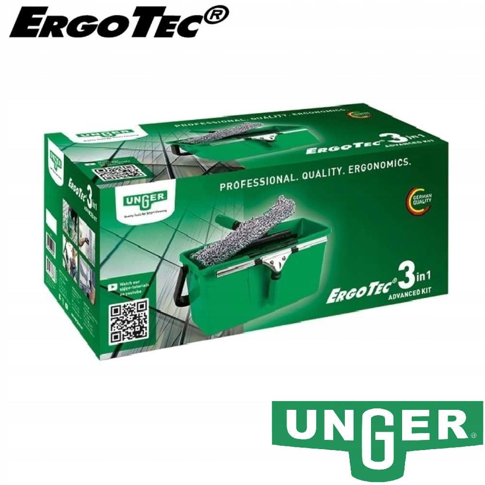 Set of 3-in-1 squeegee, washer 35cm and bucket 12l UNGER ErgoTec AK013