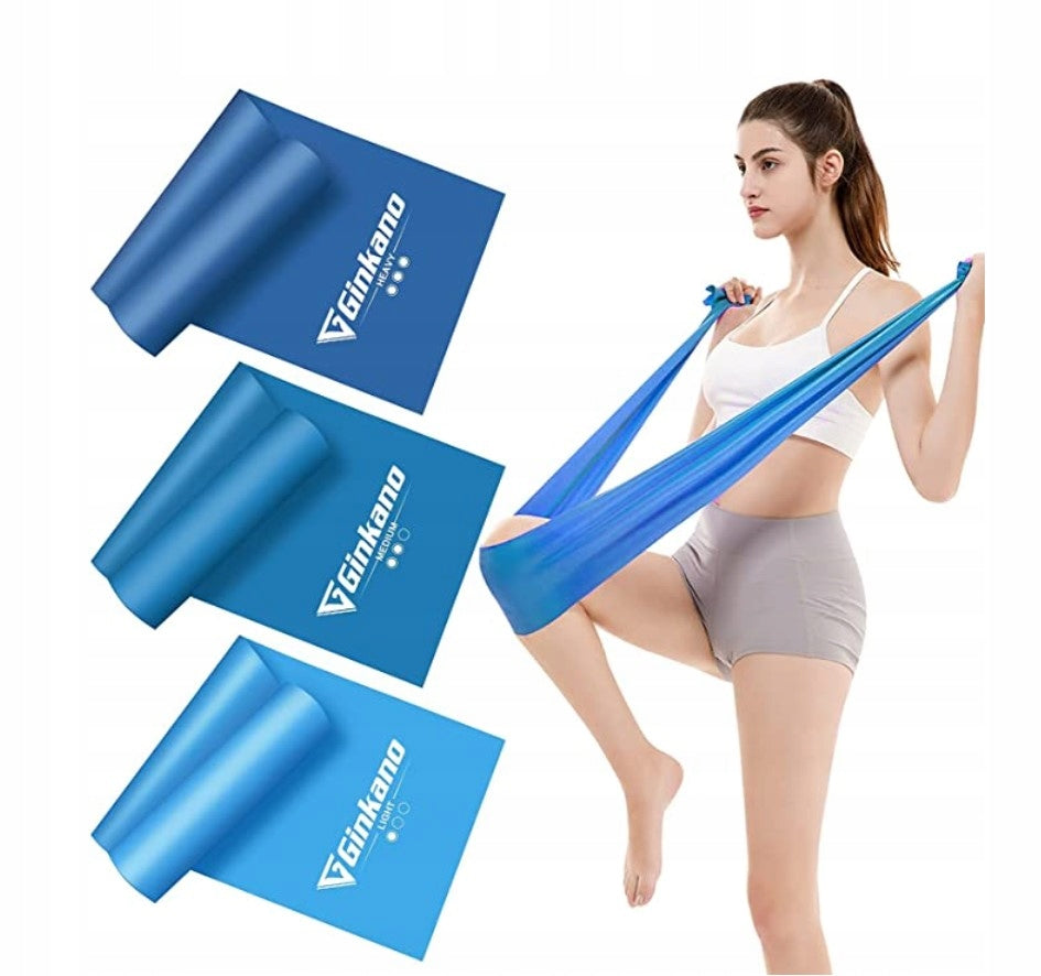 Set of 3 resistance bands for Ginkano exercises