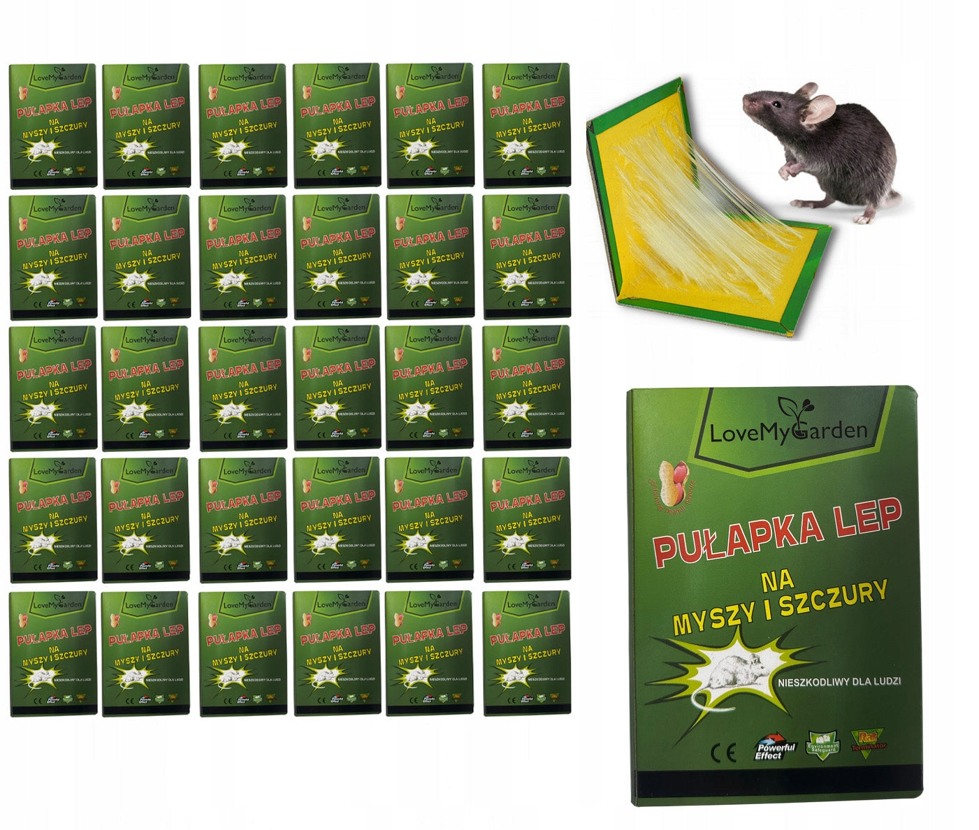 Set of 30 Sticks for Mice Rats Mousecatcher Strong Paw Stick Strong Adhesive AROMA