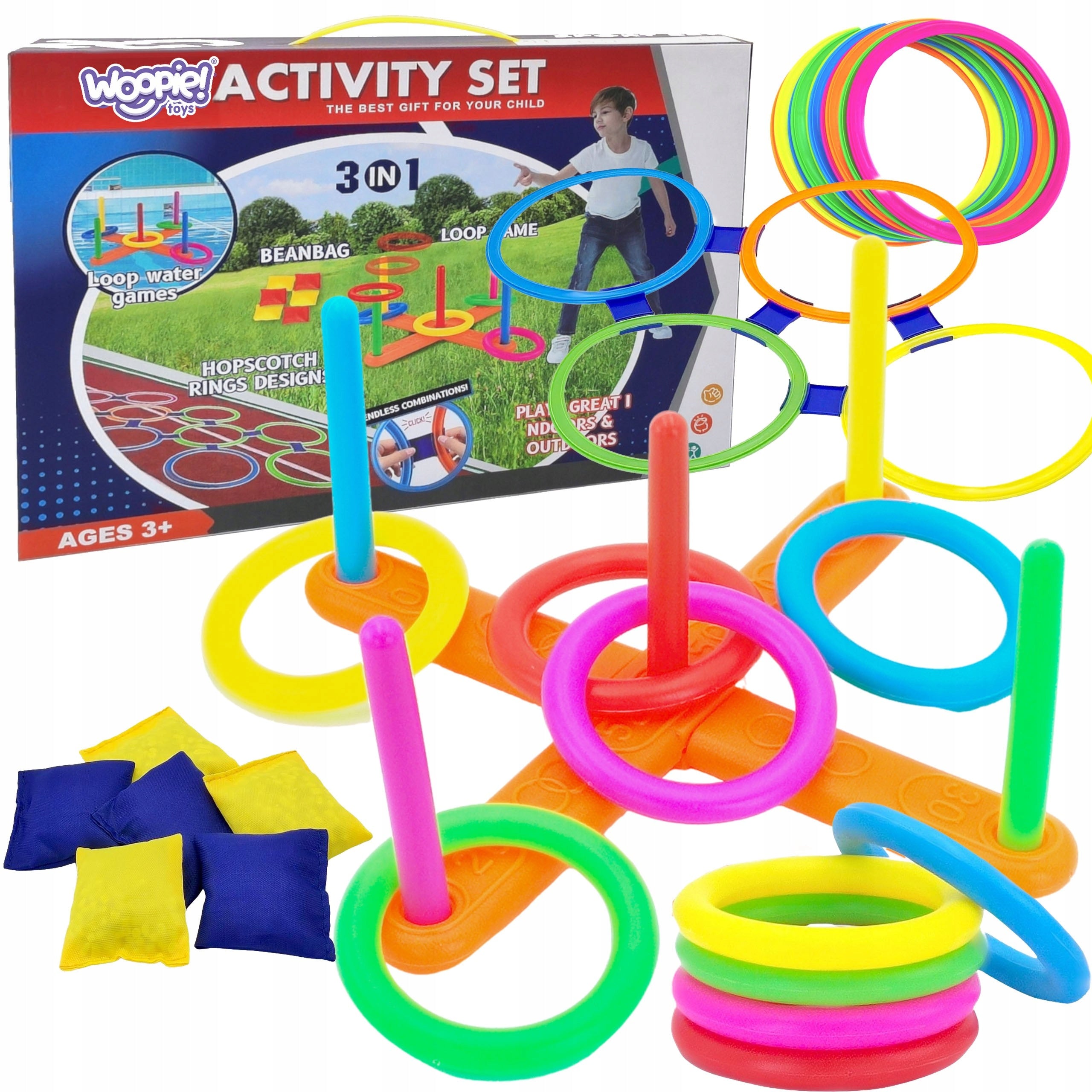 Set of 3in1 Serso Game in Cornhole Classes Throw to Target WOOPIE