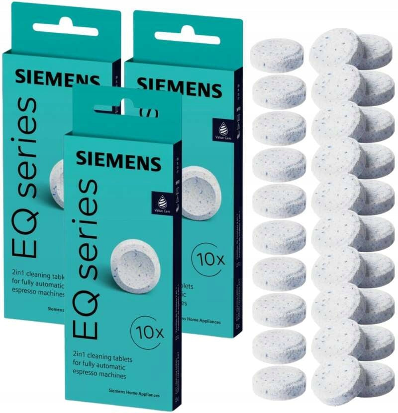 Set of 3x Cleaning tablets for Siemens TZ80001B machines 30 pieces