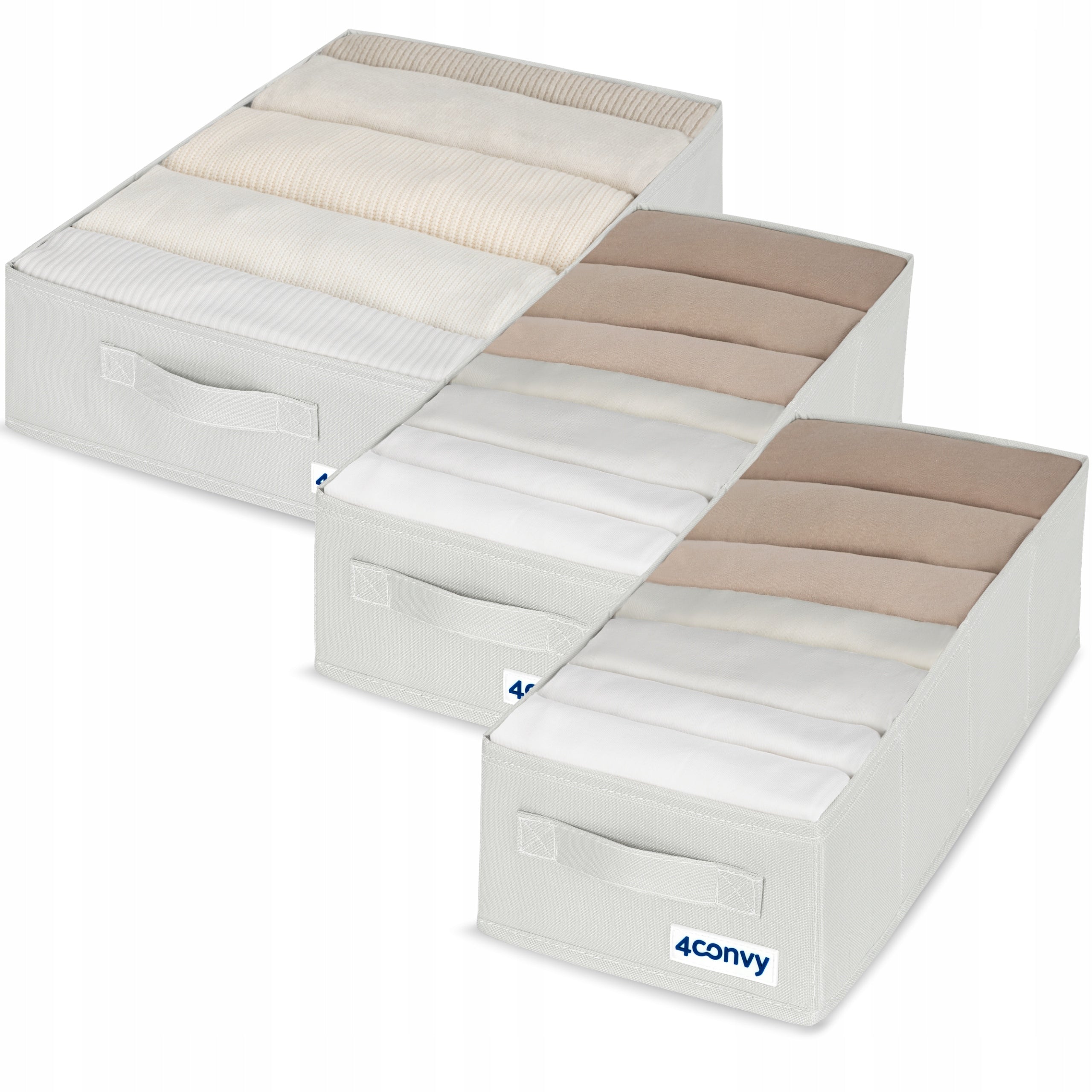 Set of 3x organizer box clothes container underwear for dresser M A L M
