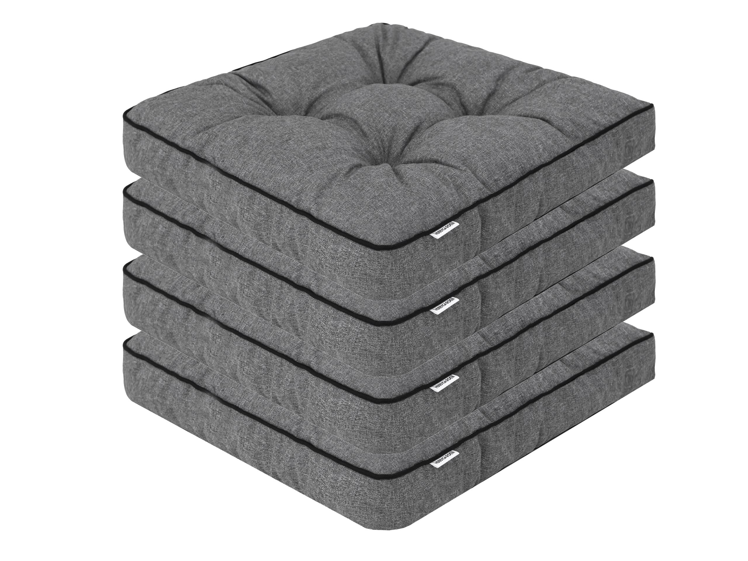 Set of 4 Garden Cushions, Armchair Cushion, Chair Cushion